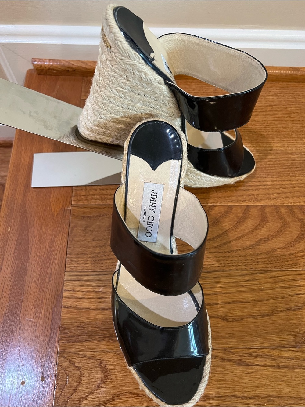 Women’s Jimmy Choo Woven Espadrille Wedge Sandals